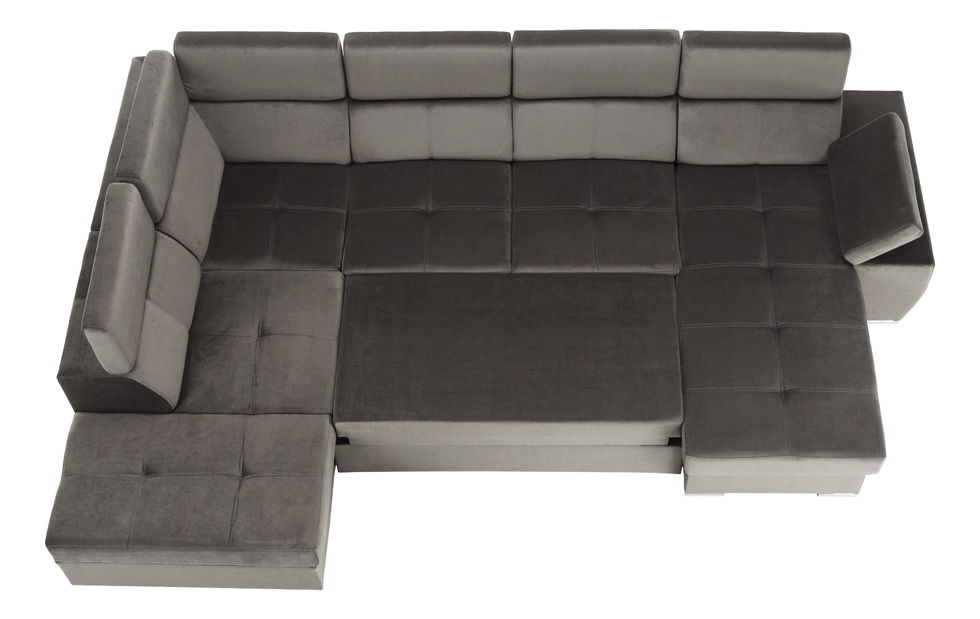 Sedací souprava Lamour (šedohnědá) (P)