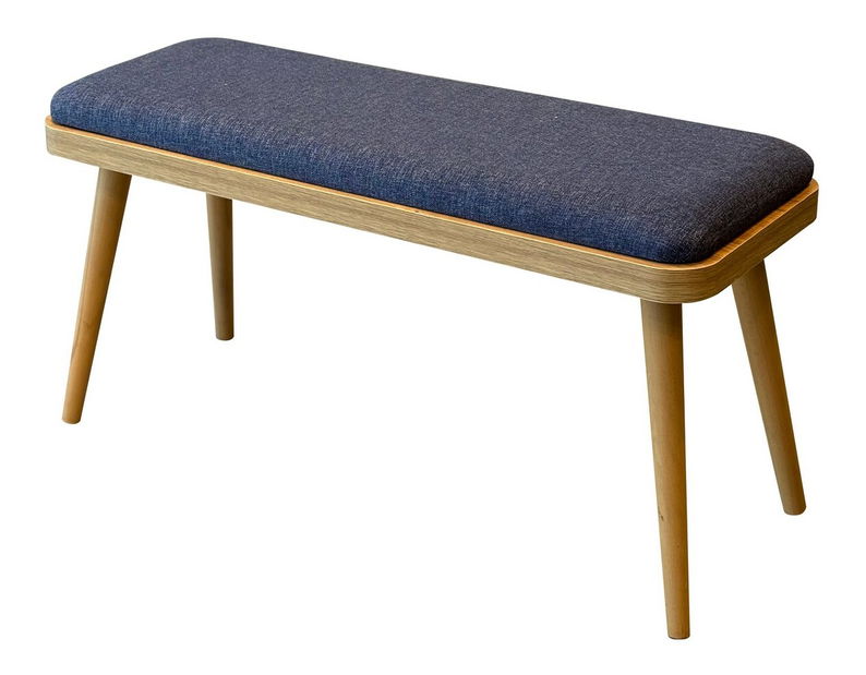 Lavička Vineya (dub + modrá)