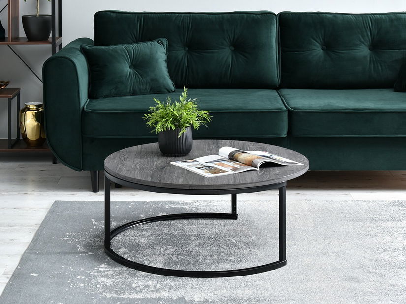 Konferenční stolek Kolja Stolek Xl (šedá + černá)