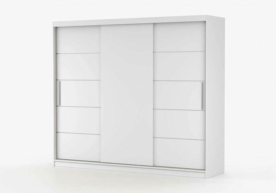 Šatní skříň Arrun (bílá + bílá)