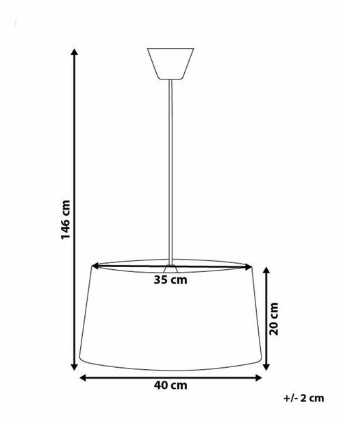 Závěsná lampa Kalka (bílá)