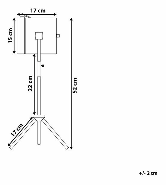 Stolní lampa Hanah (černá)