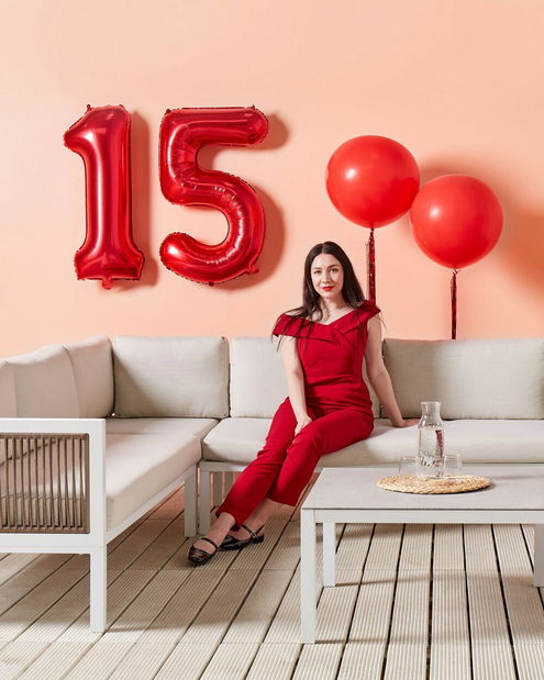 Zahradní set Boro (krémová)