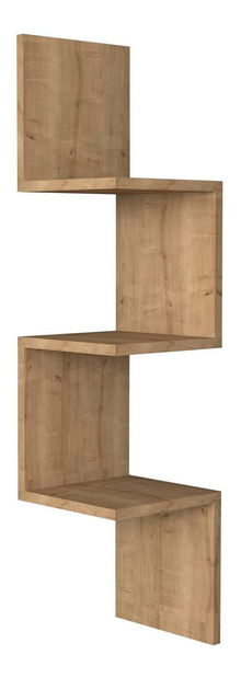 Nástěnná police Zikky (dub safírový)