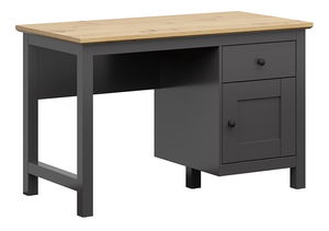 Psací stolek BRW Hesen BIU1D1S (grafit + dub artisan)
