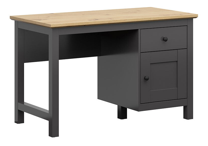 Psací stolek BRW Hesen BIU1D1S (grafit + dub artisan)