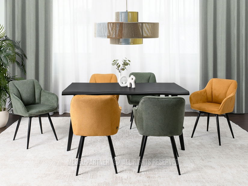 Židle Bonita (zelená + černá)