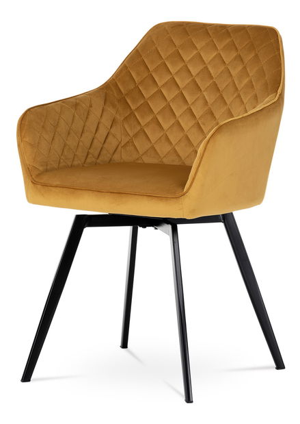 Jídelní židle Danarra-425-YEL4 (žlutá + černá)