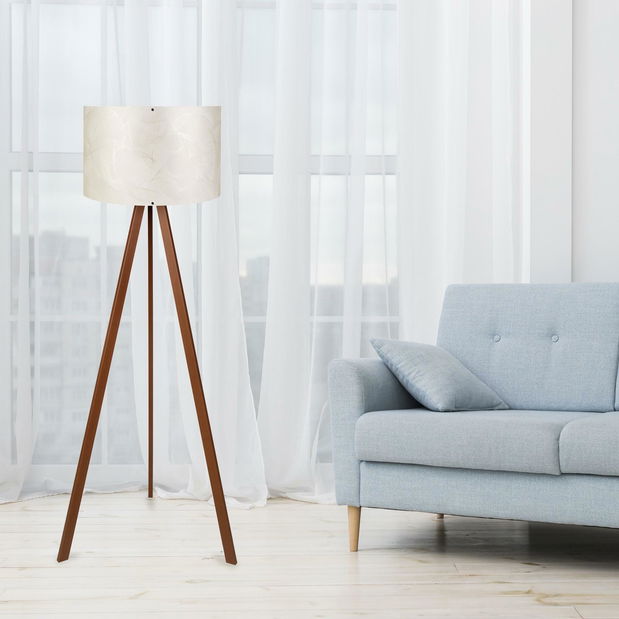 Stojanová lampa Amorekko 1 (ecru + hnědá)