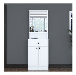 Předsíňová stěna Pixie 6 (bílá) (se zrcadlem)