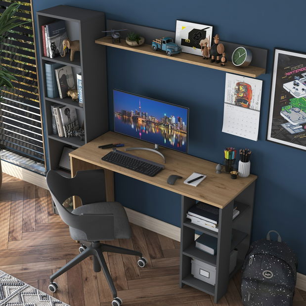 PC stolek Haiti 116 (Ořech + Antracit)