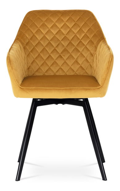 Jídelní židle Danarra-425-YEL4 (žlutá + černá)