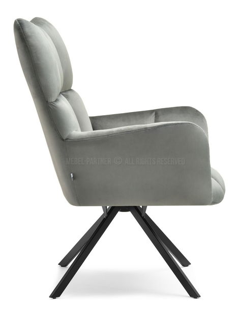 Křeslo Kikino (tmavě šedá + černá)