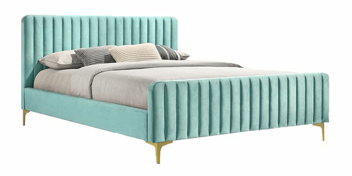 Manželská postel 160 cm Karilla (s roštem) (neo mint) *výprodej