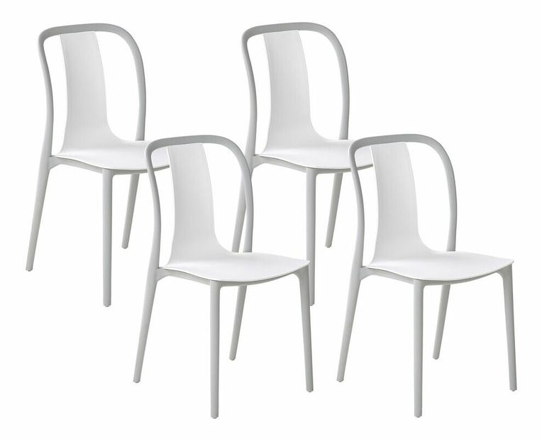 Set 4 ks. zahradních židlí Sau (světlošedá)