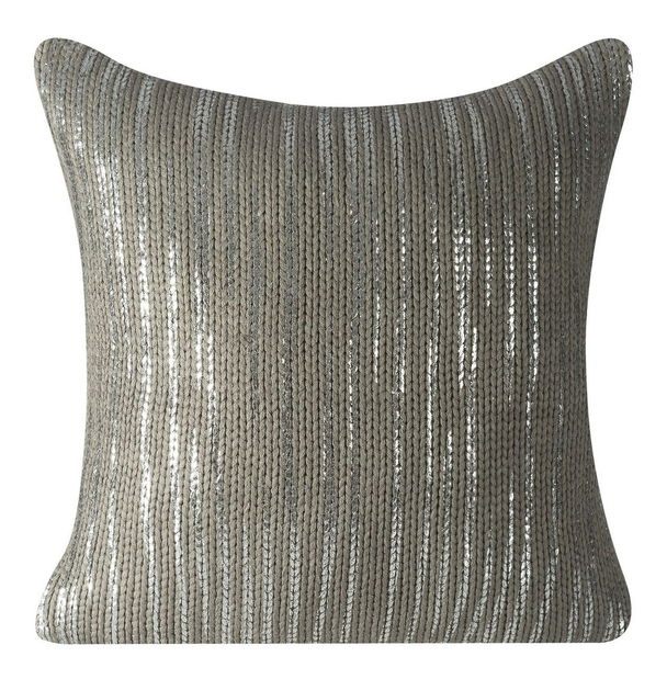 Ozdobný polštář 45x45 cm Line (metalická) (1 ks)