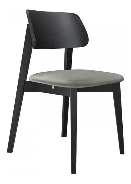 Jídelní židle KD 63 (černá + tmavě šedá)