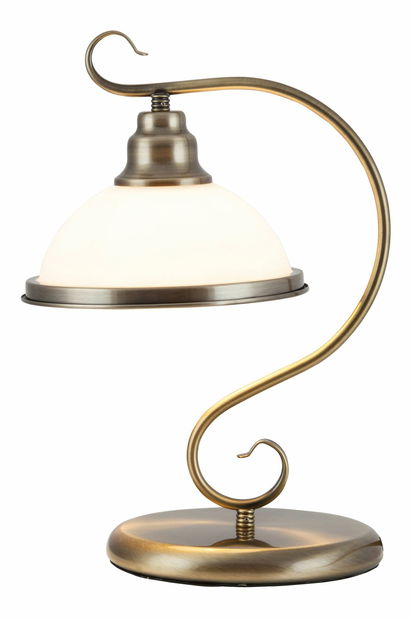 Stolní lampa Elisett 2752 (bronzová + bílá)