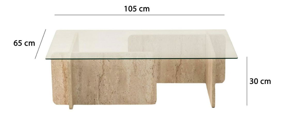 Konferenční stolek Elizei 1 (travertin)
