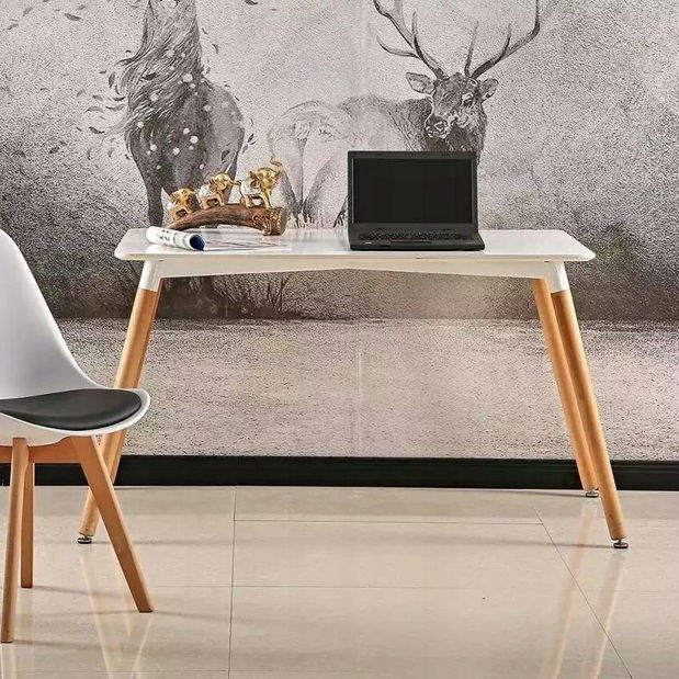 Jídelní stůl Molly S (bílá + přírodní) *bazar