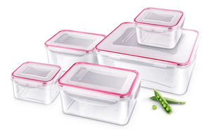 Kuchyňská dóza Lamart Clip set (čirá) (5ks)