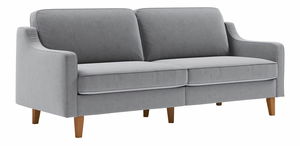 Pohovka trojsedačka Robia E (cihlová + ořech)