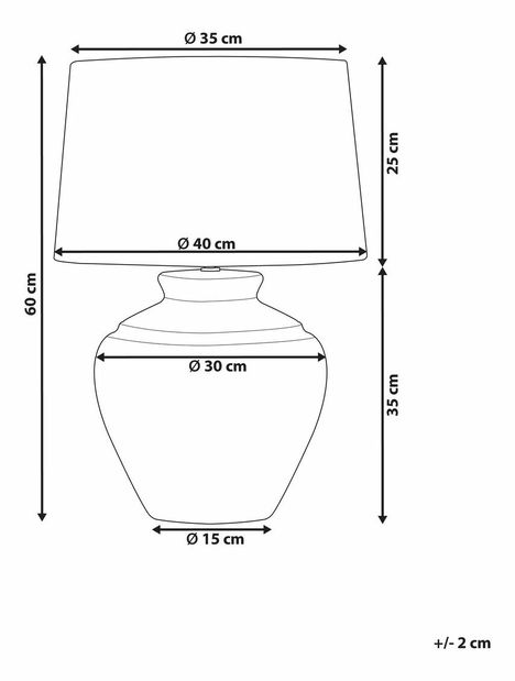 Stolní lampa Cinnamon (bílá)