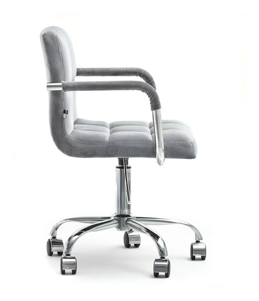 Židle Elita (šedá + chromová)