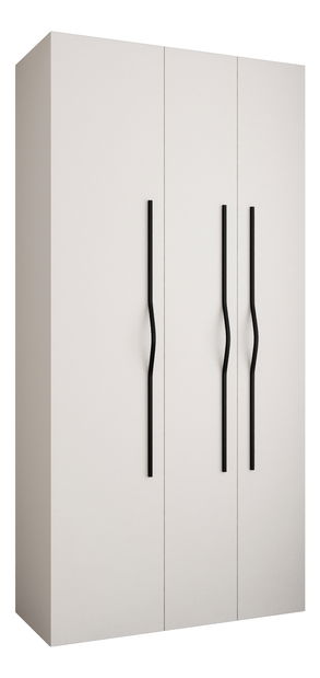 Šatní skříň 120 cm Carmela 40-2 (bílá + černá)