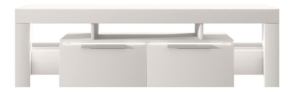 TV skříňka/stolek Vulcano (s osvětlením) (bílá)