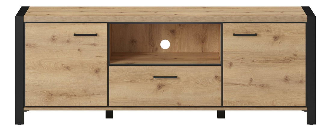 Tv stolek/skříňka Armin Typ 41 (dub taurus + matná černá)