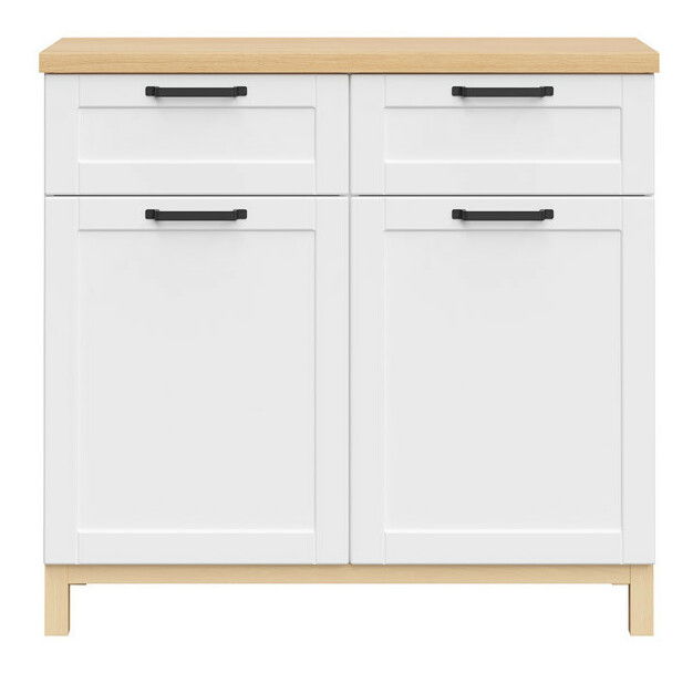Komoda BRW Haga KOM2D2S (bílá)