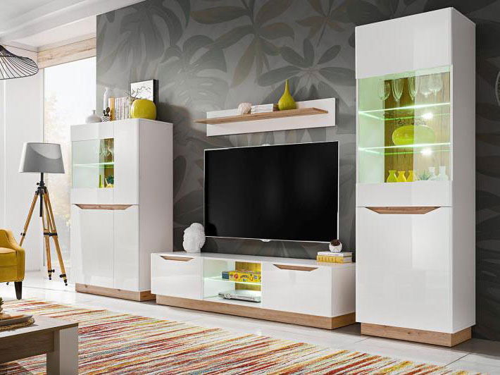 Obývací stěna Farr (bílá)