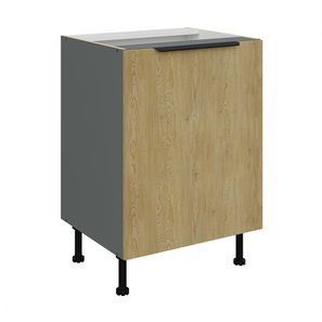 Dolní kuchyňská skříňka Carminia 60 D 1F BB (dub cremona + antracit)