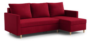 Rohová sedací souprava Ronaldo (P) (červená)