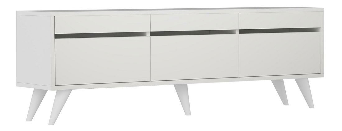 TV stolek/skříňka Siluke (bílá)