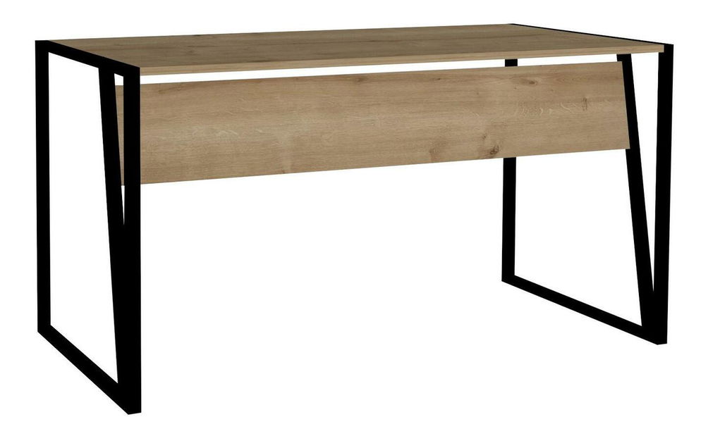 Psací stůl Lesake 2 (dub safírový + černá)