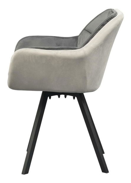 Jídelní židle Fleur (šedá)