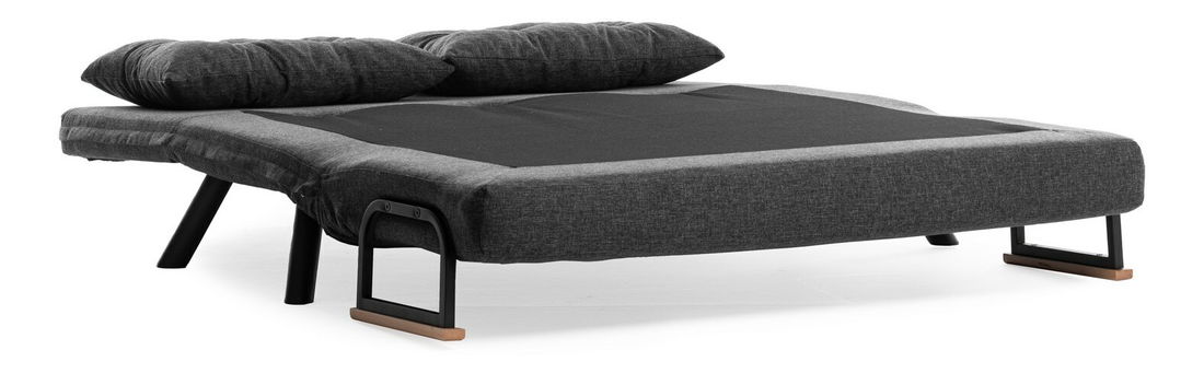 Pohovka futon Sandy (Tmavá šedá)