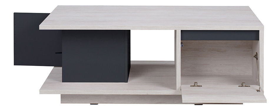 Konferenční stolek Desayuno (dub monastery + lesk černý)