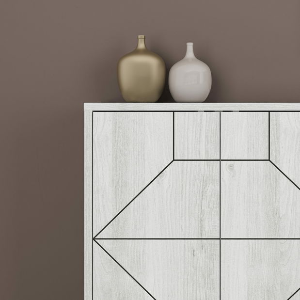 Skříňka Duben 2 (Bílá)