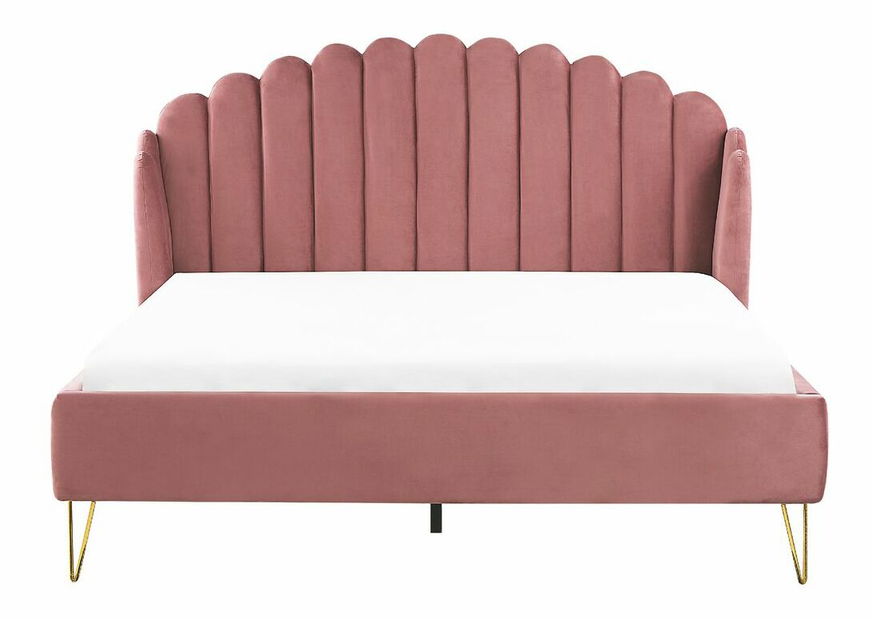 Manželská postel 180 cm Alise (růžová) (s roštem)