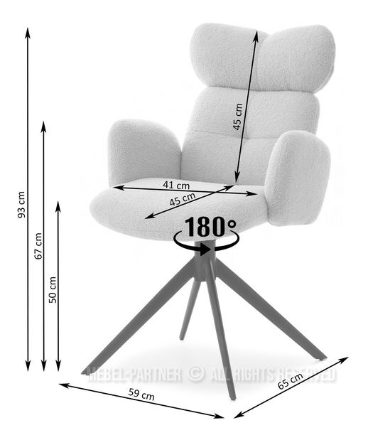 Židle Meda (béžová + černá)