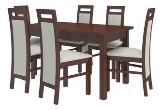 Jídelní set Raviel14 (ořech tmavý + paros 2)