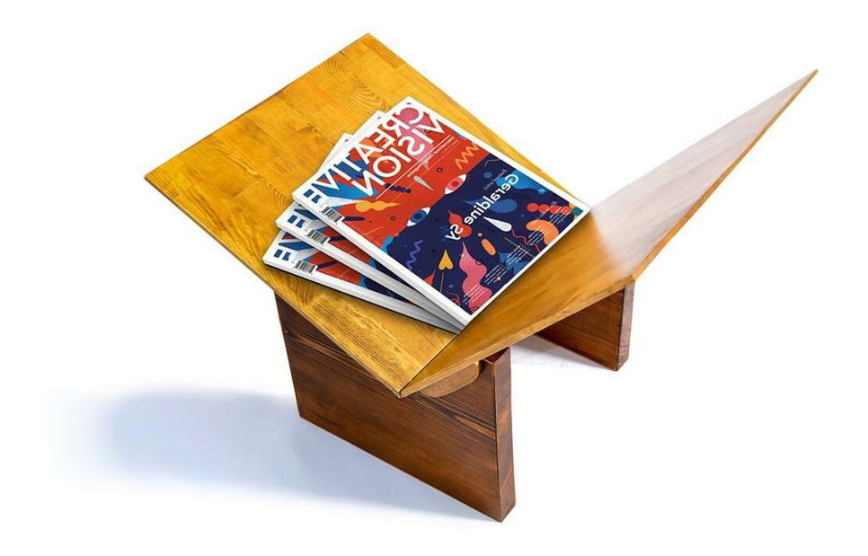 Stojan na časopisy Metume (ořech)