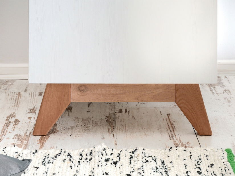 Nábytek do studentského pokoje Bajas 01 (bílý + dub)