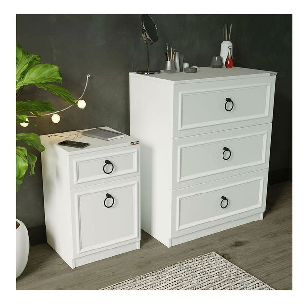 Komoda Nukela 3 (bílá)