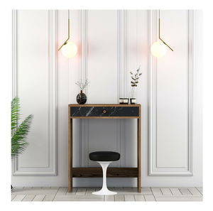 Toaletní stolek Logan 1 (ořech + černý mramor)