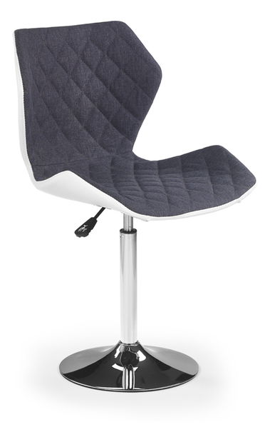 Barová židle Lugar 2 (šedá + bílá)