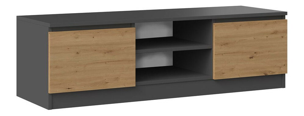 TV skříňka Musecalo 120 (antracit + dub artisan)